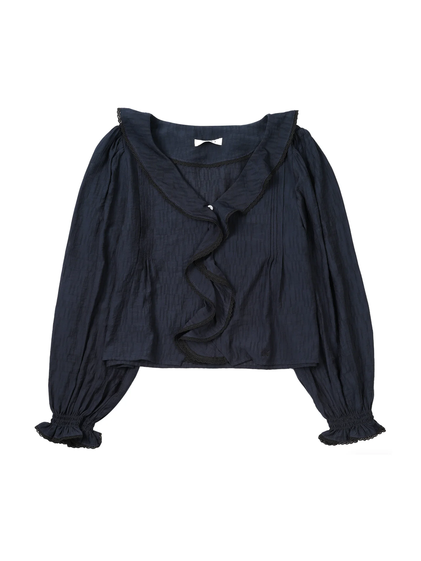 

Korean Style Long Sleeve Lace Splicing V-neck Slimming Top Women's Spring Summer New Style Floral Shirt Casual Blouse