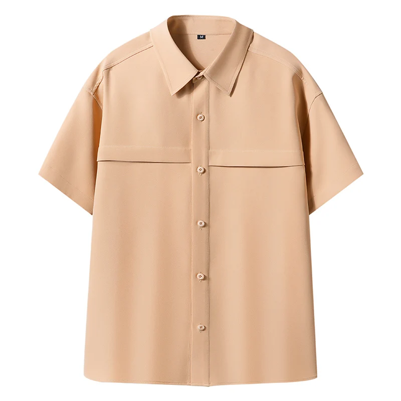 

Mens Designer Clothes 2023 New Fashion Men Shirt Short Sleeve Solid Men's Clothing Premium Casual Male Shirts and Blouses