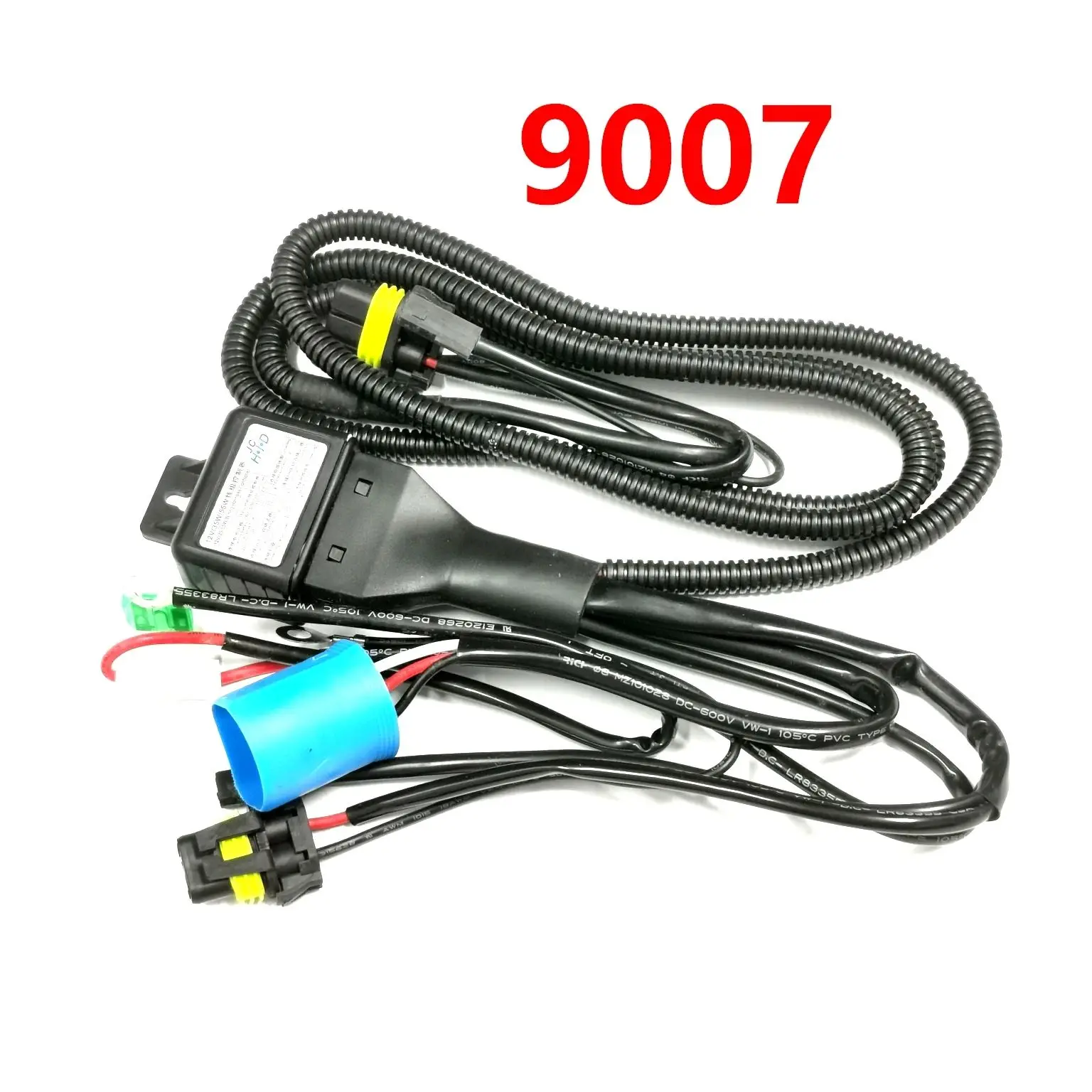 9007 HB5 Bixenon Relay Cable Controller Wiring High Low Lighting System 35W 55W For  Xenon Headlights Harness