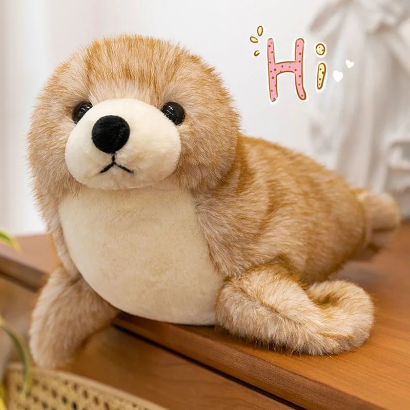 Juego de Peluches de Foca Adorable, Dos Colores, Muñeco de Peluche Suave, Figura de Foca Kawaii, Decoración para el Hogar, Regalo para Niños, Decoración de Mesa de Oficina