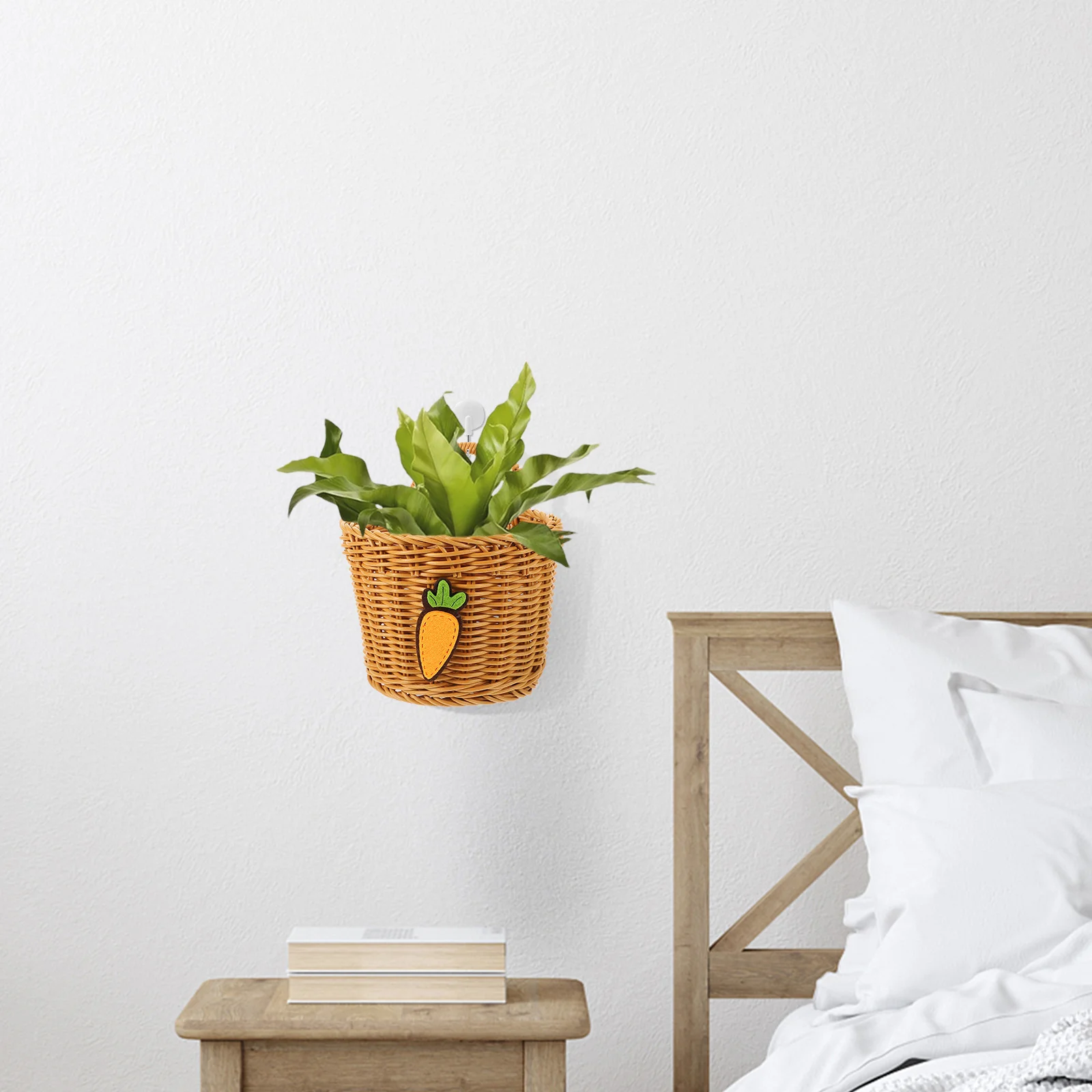 

Ginger Garlic Storage Basket Wall Hanging Fruit Vegetable Organizer Woven Kitchen Pantry Holder Hanging Storage Basket For