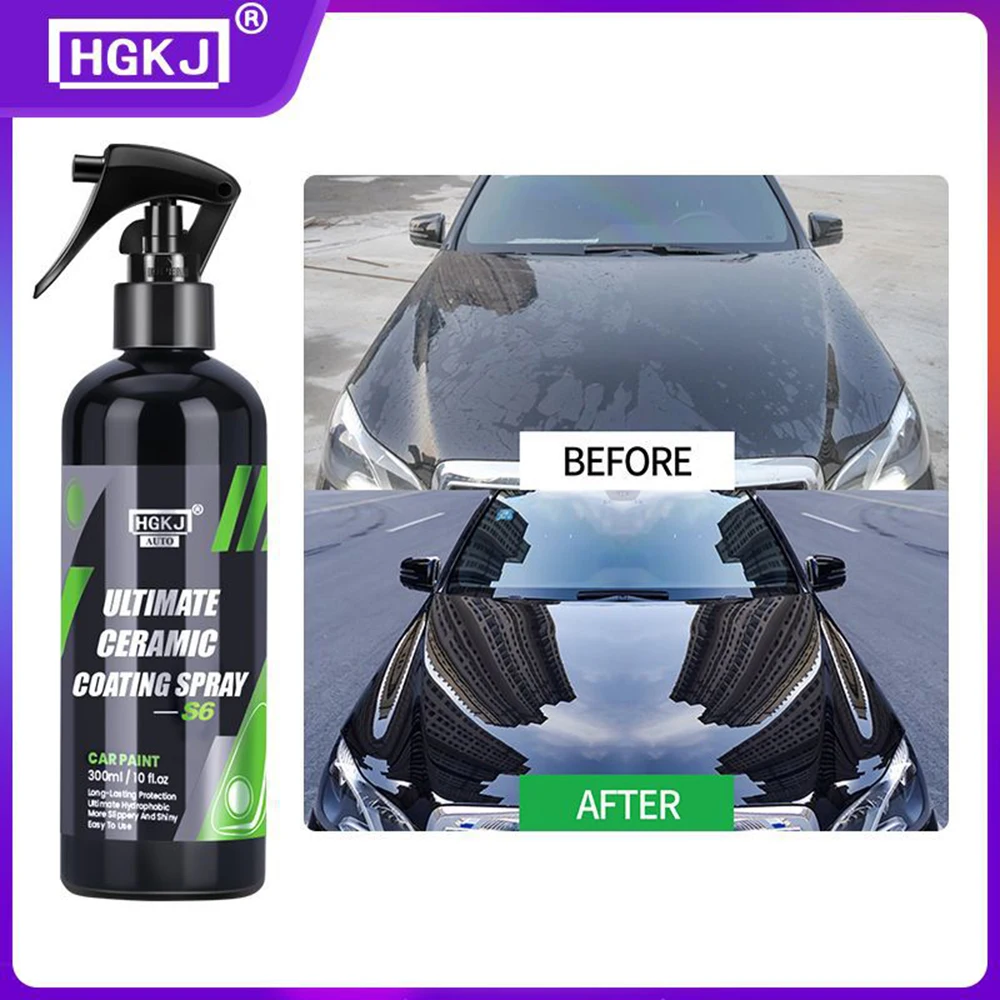 300ML 9H Ultimate Car Paint Polish Quick Ceramic Hydrophobic Coating Waterless Wash Spray Paint Sealant Auto Detail Protection