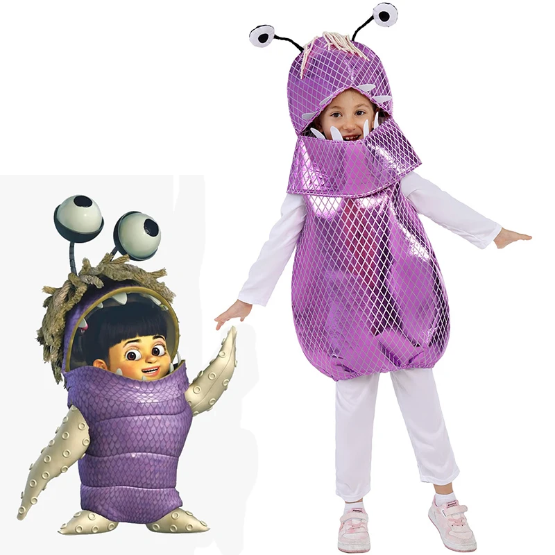 Purple Mary Monsters Child Fancy Dress Up Girl Boo Monster Halloween Costume