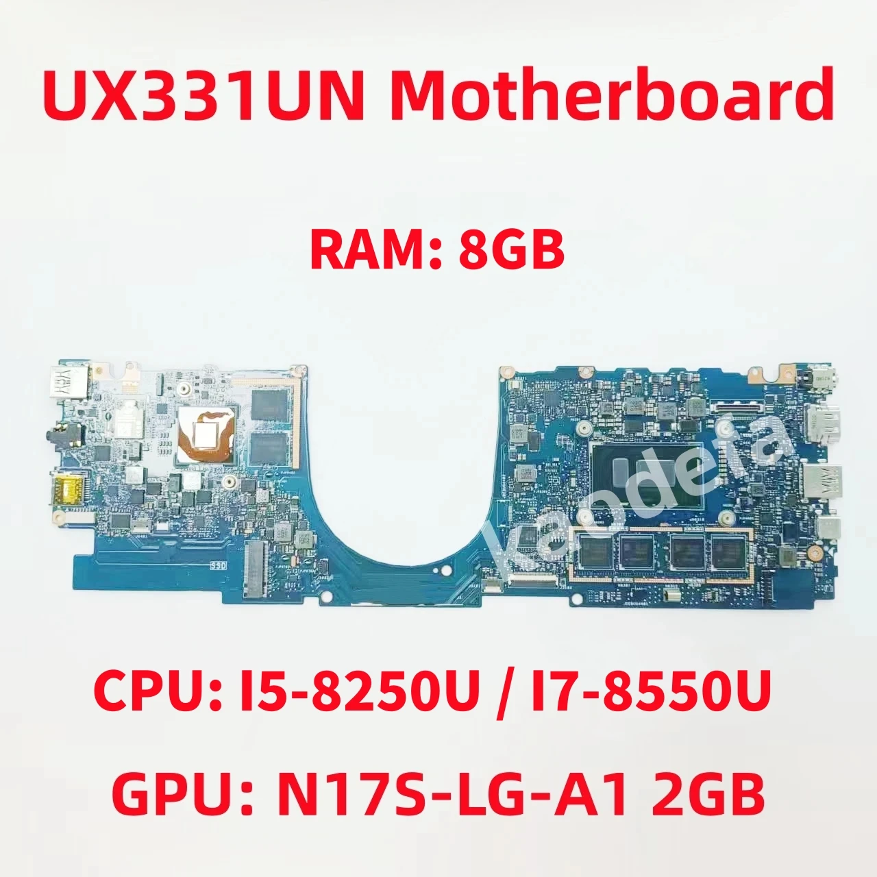 

UX331UN Mainboard For ASUS UX331UA UX331UN UX331UAL Laptop CPU: I5 I7 7/8Th Gen GPU:N17S-LG-A1 2GB RAM: 8GB/16GB 100% Test OK