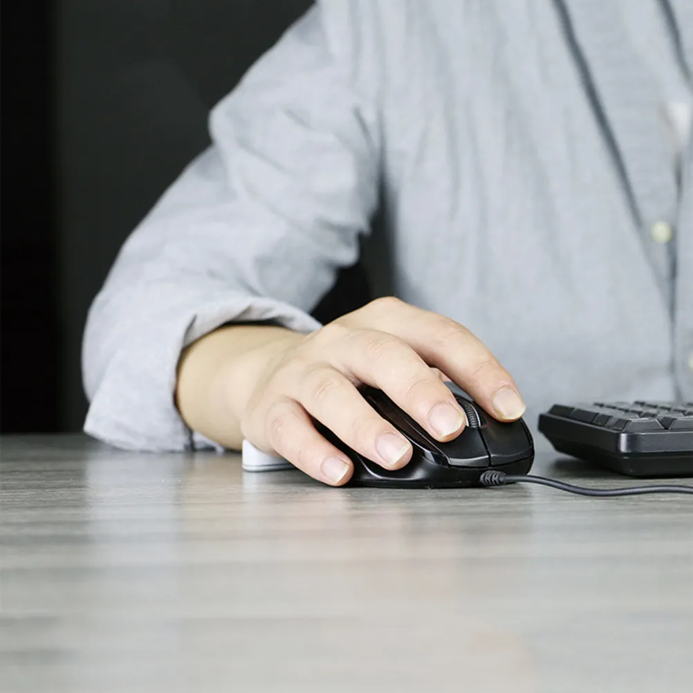 

Креативный коврик для мыши на запястье, светло-серый, из премиального силикона, с противоскользящей основой, идеально подходит для использования дома и в офисе