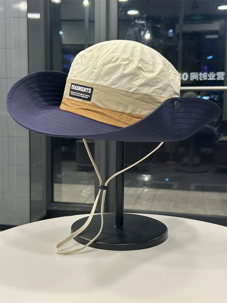 

Outdoor big eaves bucket hat men and women summer hiking fishing mountain hat sun protection quick drying sun hat