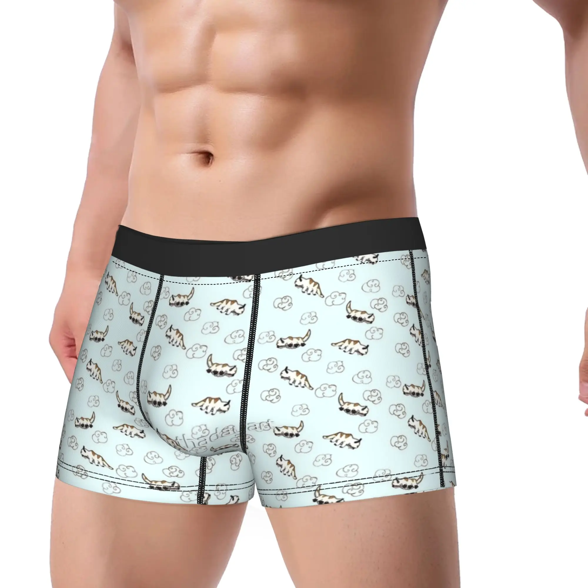Happy Appa Avatars Airbender Trunk  Pouch Underwear Hot Sale Pattern Shorts Briefs Elastic Men Panties Big Size