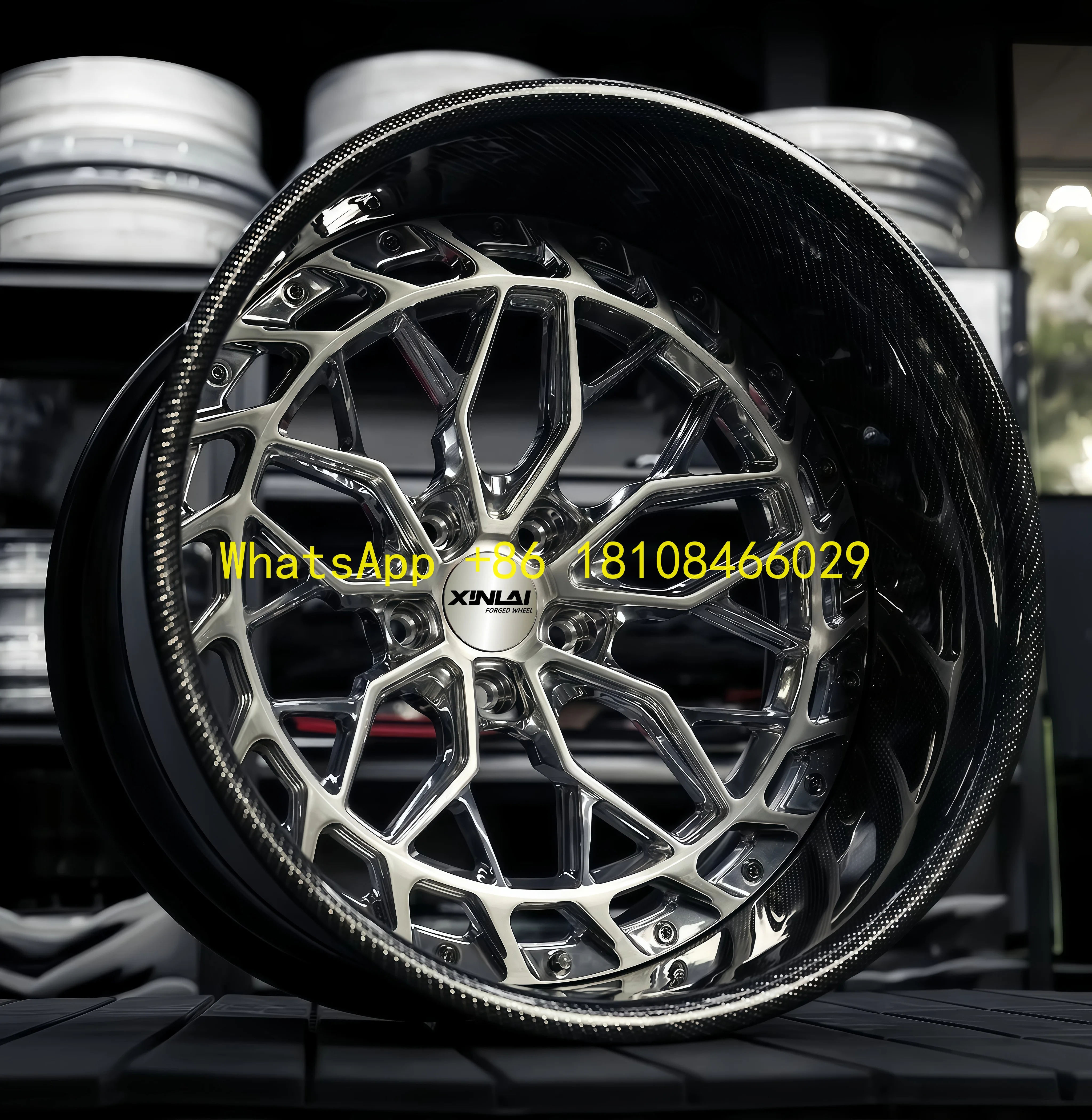 

Custom Carbon Fiber Wheel 5x120 5x112 5x114.3 17 18 19 20 21 22 23 24 Inch 2-piece Forged Wheels
