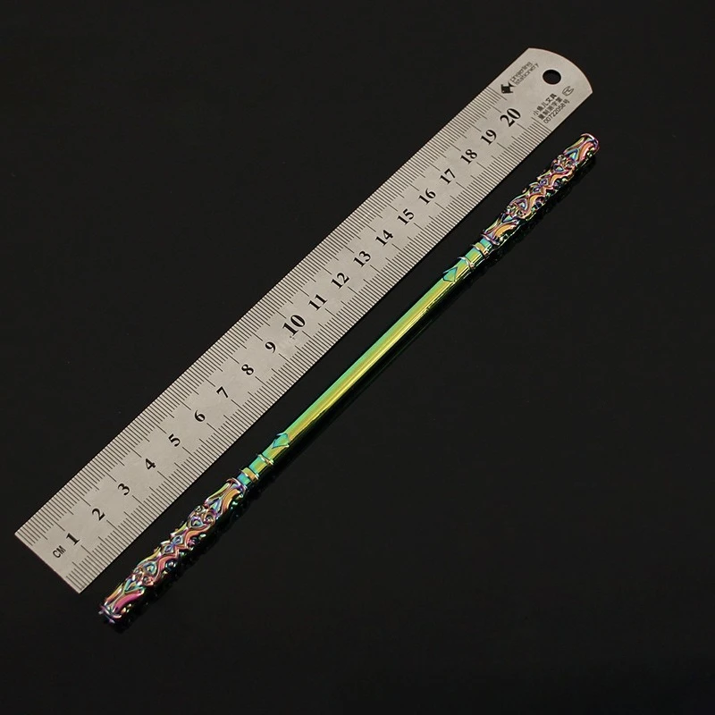 21cm/8.27in Valorant urządzenia peryferyjne do gier bohaterowie złoty kółko kij broń Model stopowe zabawki ozdoby kolekcja wyświetlacz na biurko chłopcy