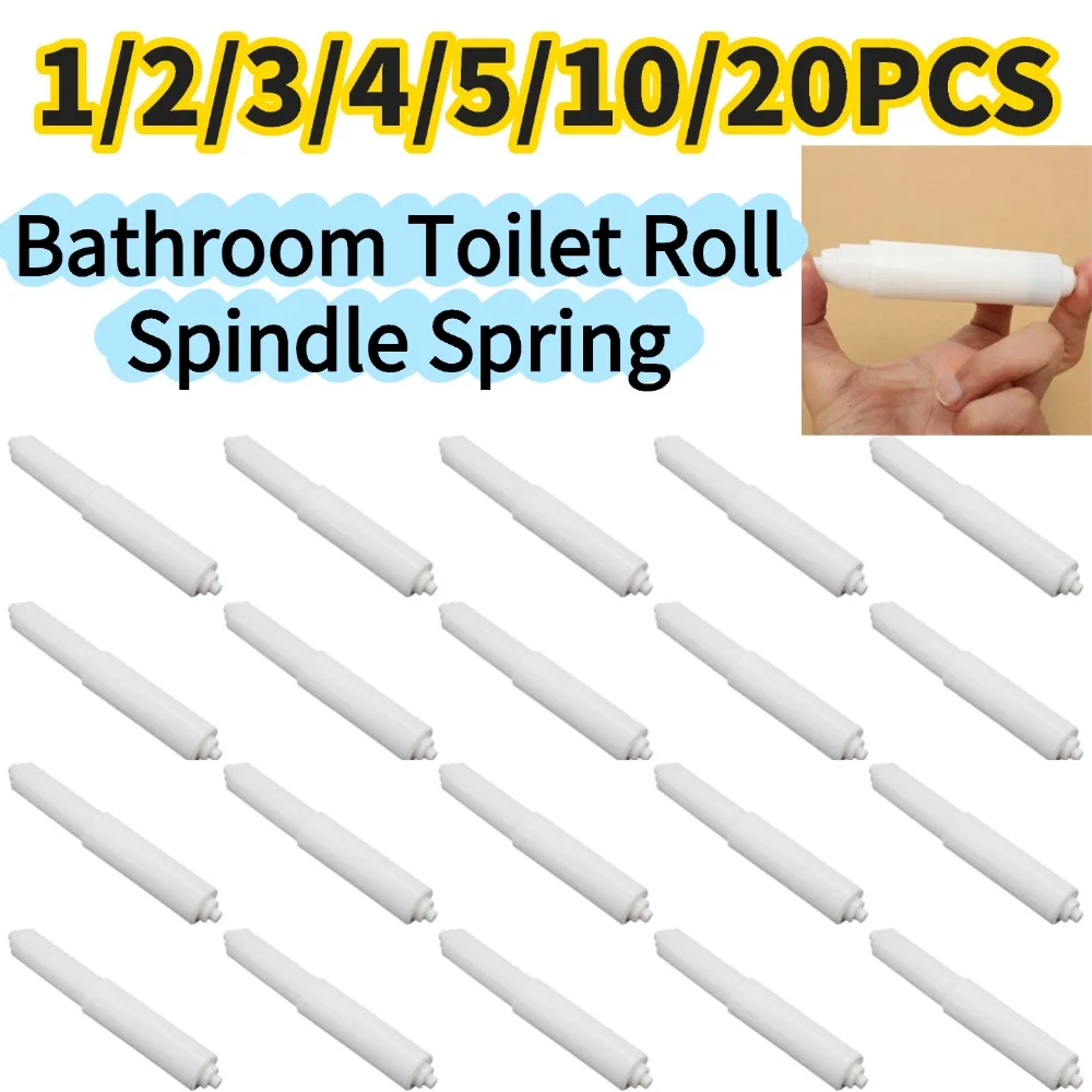 1/20PCS Bathroom Toilet Roll Spindle Spring Loaded Replacement Insert Holder Paper Holder General Household Bathroom Supplies