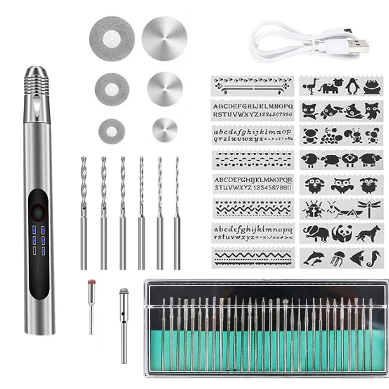 

ABAE-Engraving Pen, Customizer Engraving Pen, Engraving Pen For All Materials,Cordless Engraving Pen Kit Engraving Tool Set