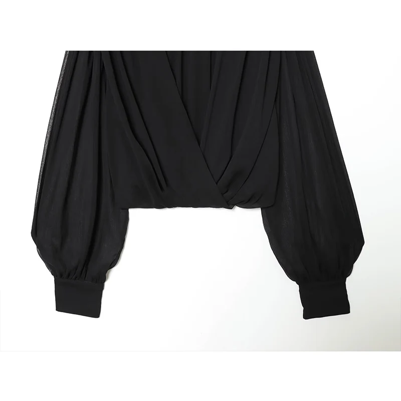 Dames 2026 Nieuw Perspectief Shirts Tops Mode Losse Lange Mouwen Elegante Lente Blouses Chique Jeugd Straat Reizen Blouses Tops