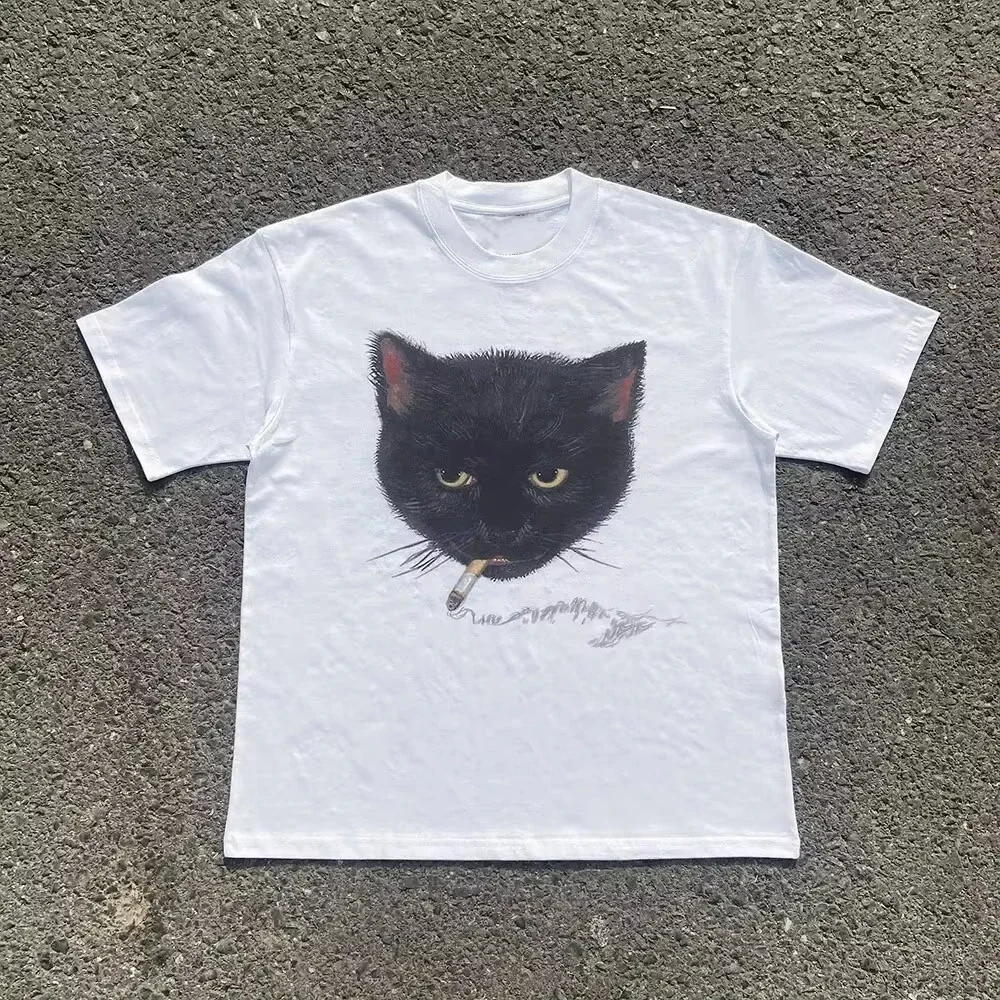 Y2K Wrinkled Cat Gr…