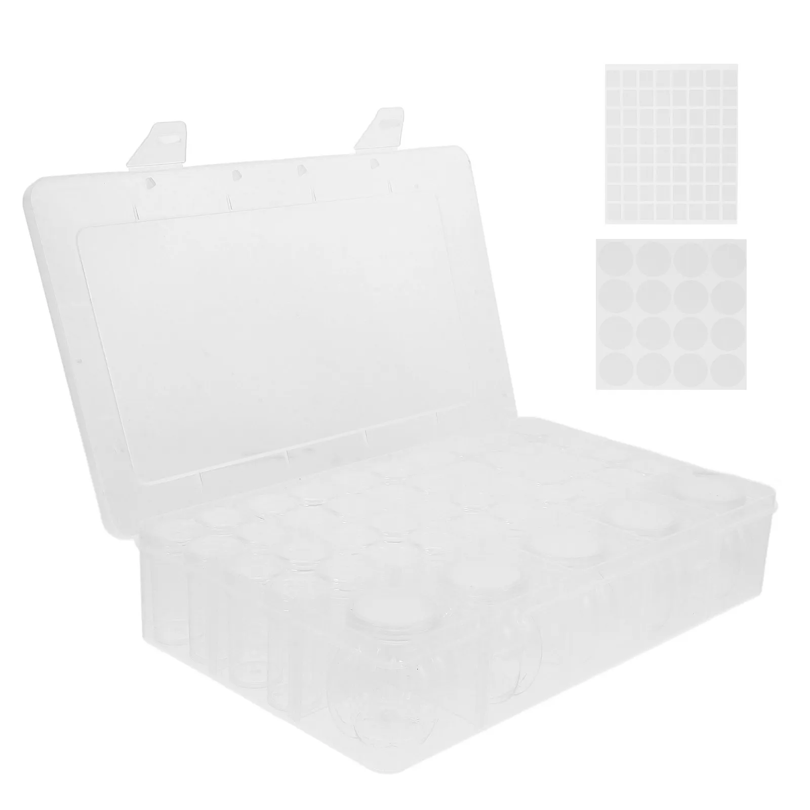 

45-Grid Bead Organizer Box Clear Plastic Divider Storage Case for Crafters DIY Beads Embroidery Supplies Paint Containers