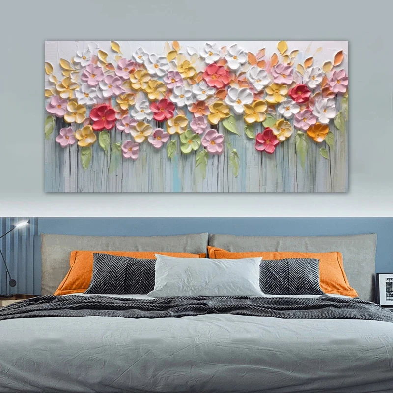 One Piece Flower Painting Abstract Canvas Prints Wall Art Picture for Living Room Bedroom Modern Home Decoration NO FRAME