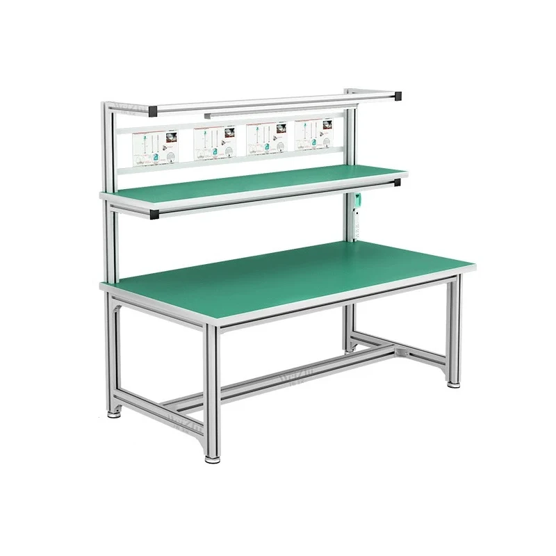 

Factory Direct Sale Assembly Workbench Working Bench Table Laboratory Furniture Inspection Table With Light