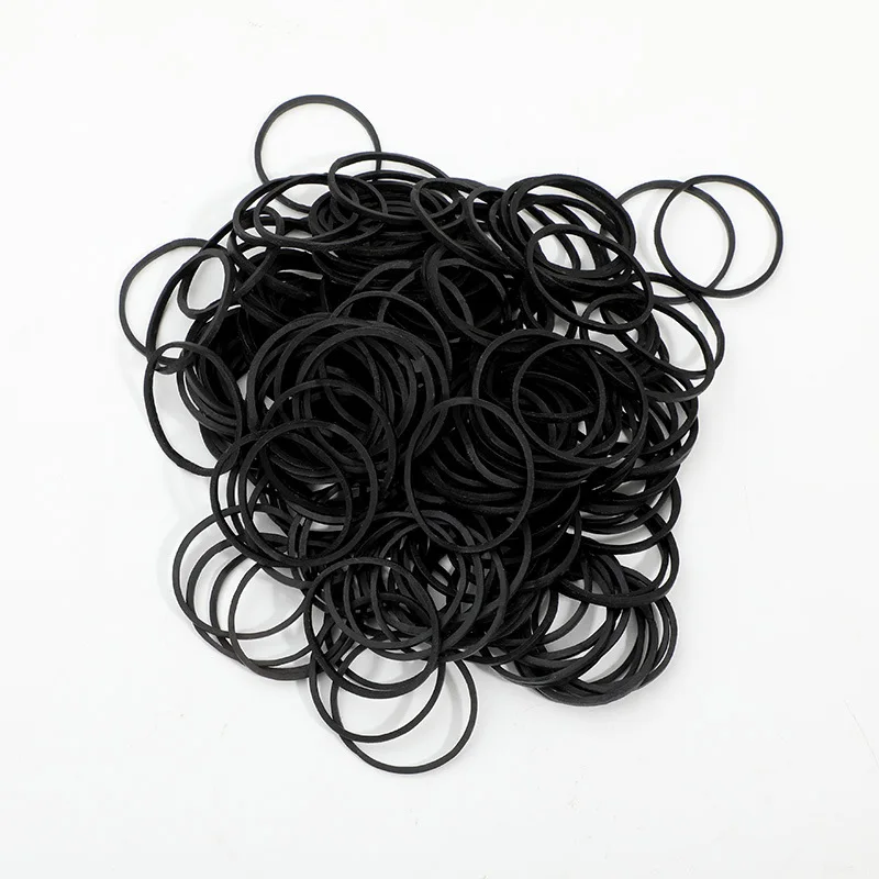 300pcs Black 40mm Strong Elastic Rubber Bands School Package Stationery Supplies Nature Rubber Band Office Home Industrial Ring