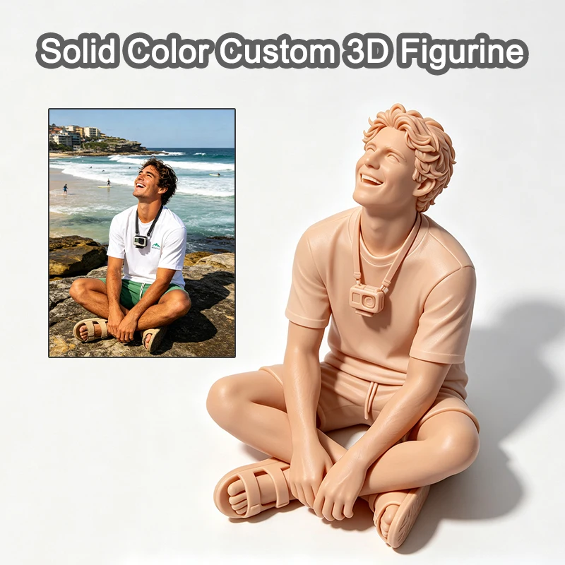 Custom 3D Print Real Person Statue, Full Color Resin Custom Family Portrait Figure, Personalized Keepsake Gift Made from Photo