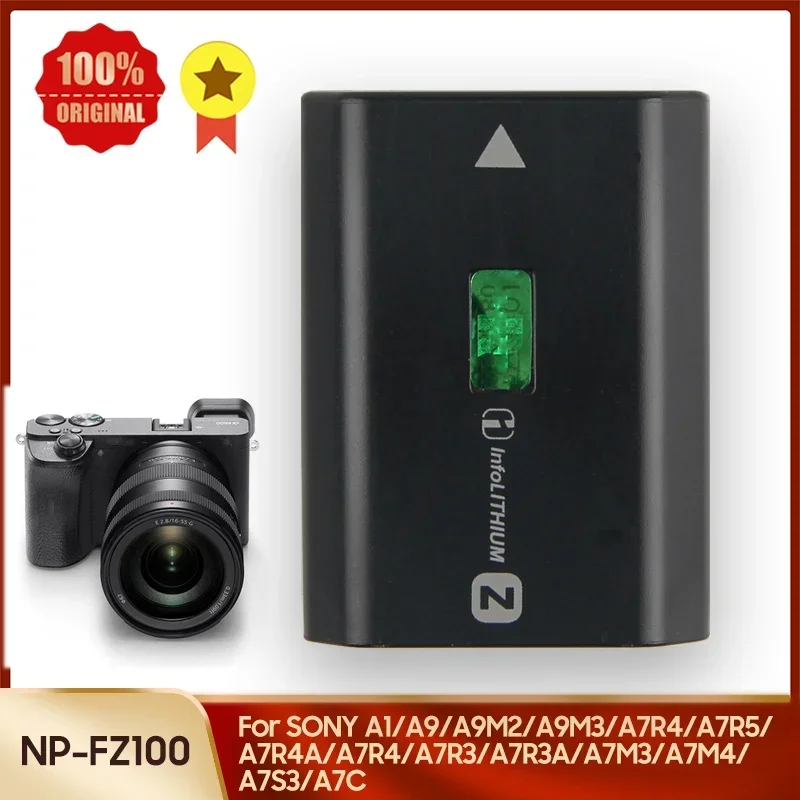 

Replacement Battery NP-FZ100 For SONY A1 A9 A9M2 A7R4A A7R5 A7M4 A7S3 A7C A7C2 A7 A7C 776 A76 838 A8 48 4837 FX30 Battery