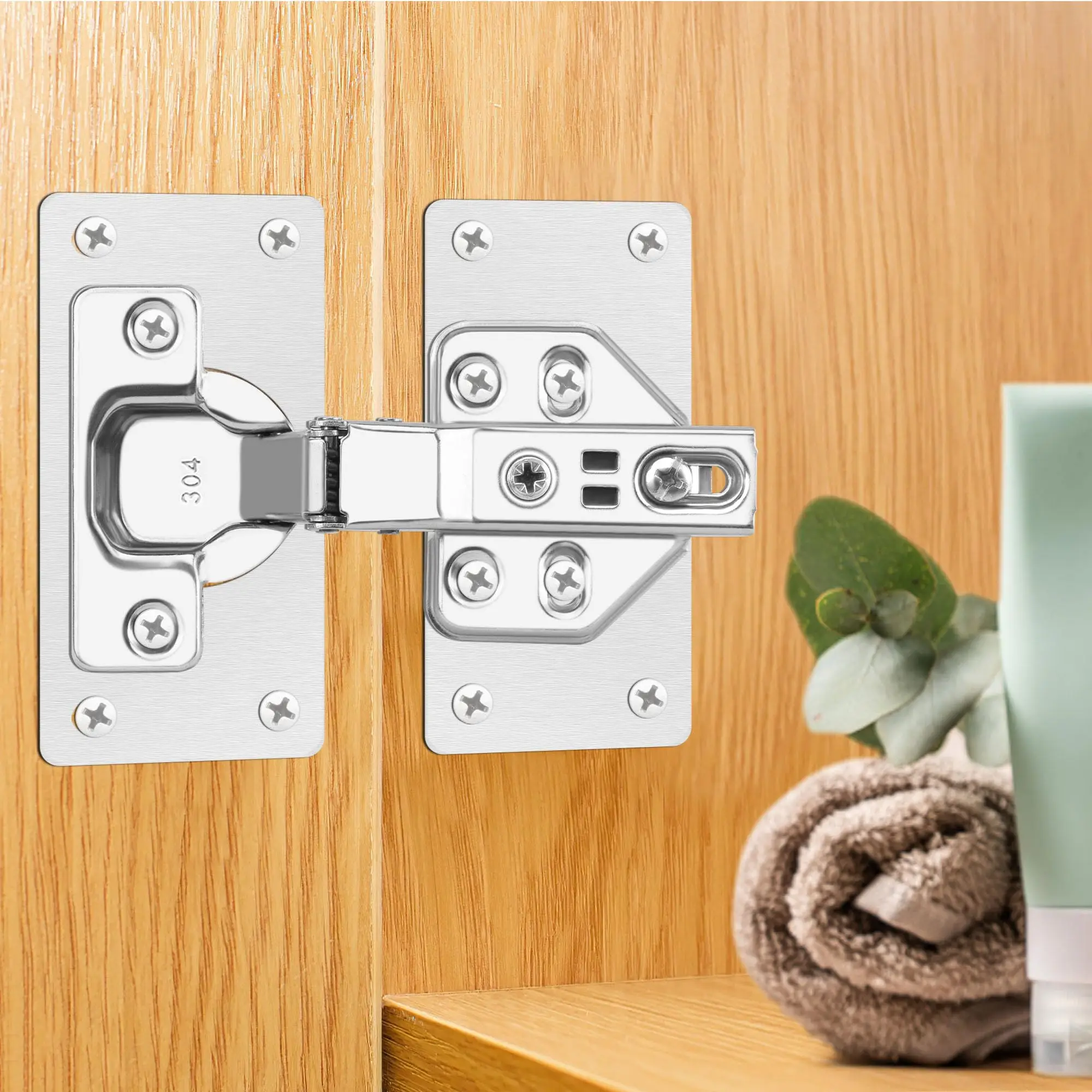 2/4/8pcs Stainless Steel Hinge Repair Plate For Cabinet Furniture Hinges Mounting Tool Kitchen Cupboard Door Fixing Plate