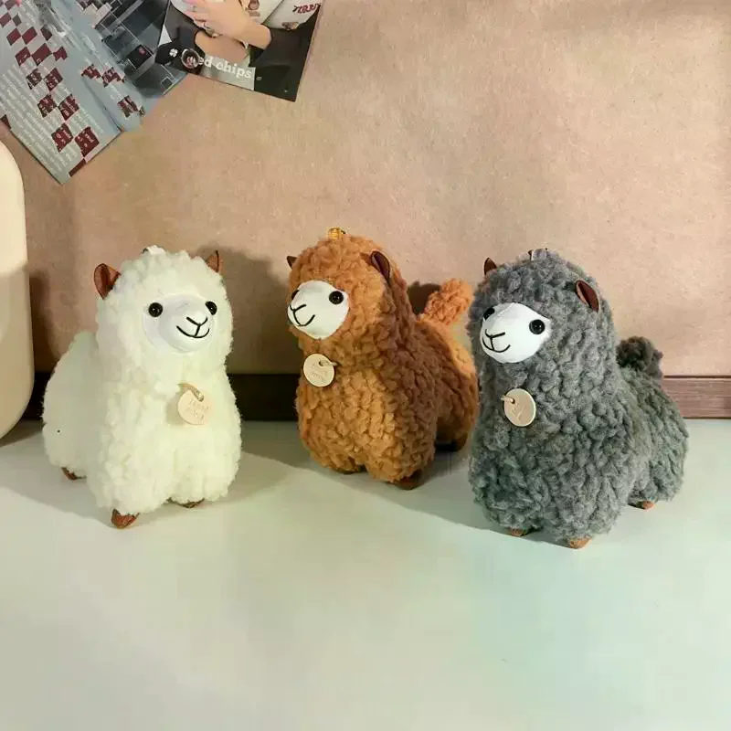 Soft Cute Curly Lamb Plush Toy With Sweet Cherry Pendant Perfect For Kids Birthday Gifts Home Decor