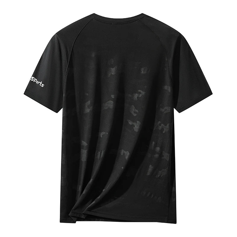 Men's Casual ort Sve T-irt Running Training Outdoor Leisure Sport Moisture ng Qui Dry Breathable Hanfu Top