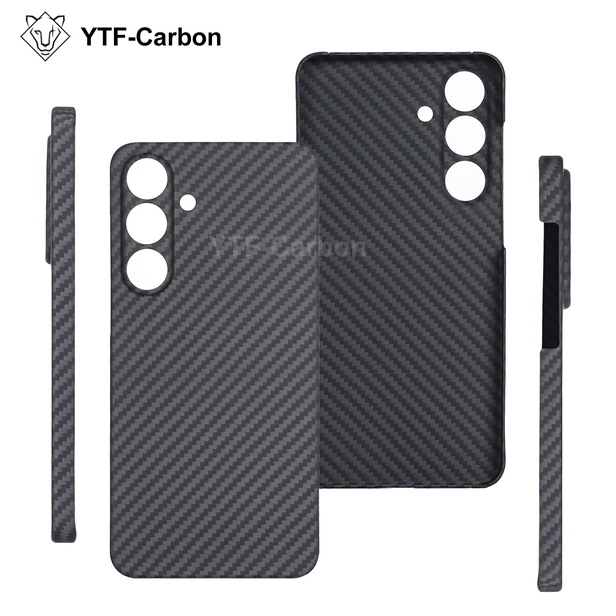 

YTF для Samsung Galaxy S25 FE S25FE S24FE S23FE ультратонкий защитный чехол из настоящего углеродного волокна с арамидным противовзрывом для мобильного телефона