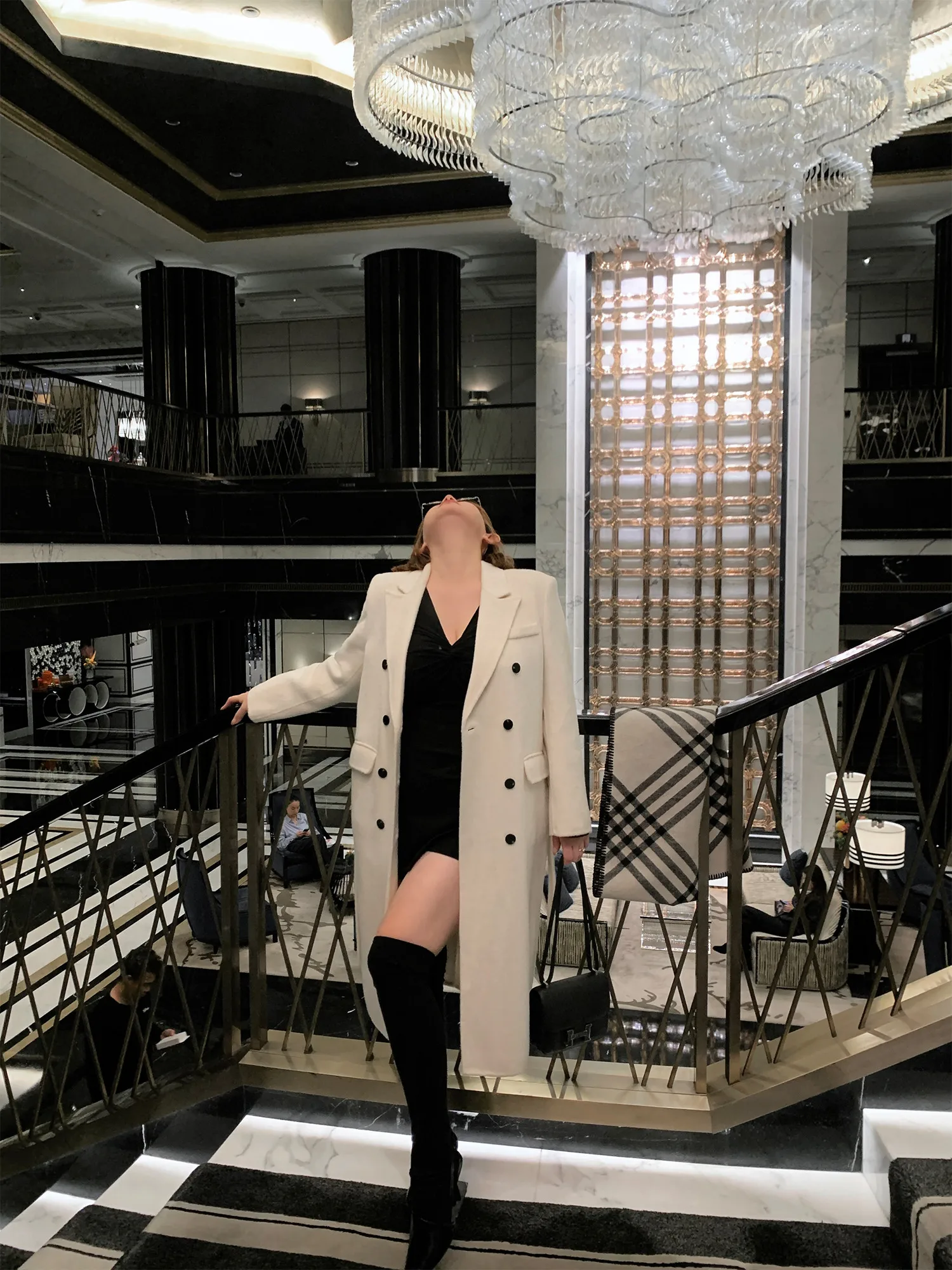 

Ultra Slimming 8kg eep Wool Coat White Frost Design oulder Padded Commute Sle Long Sve Regular Fit Winter Outerwear