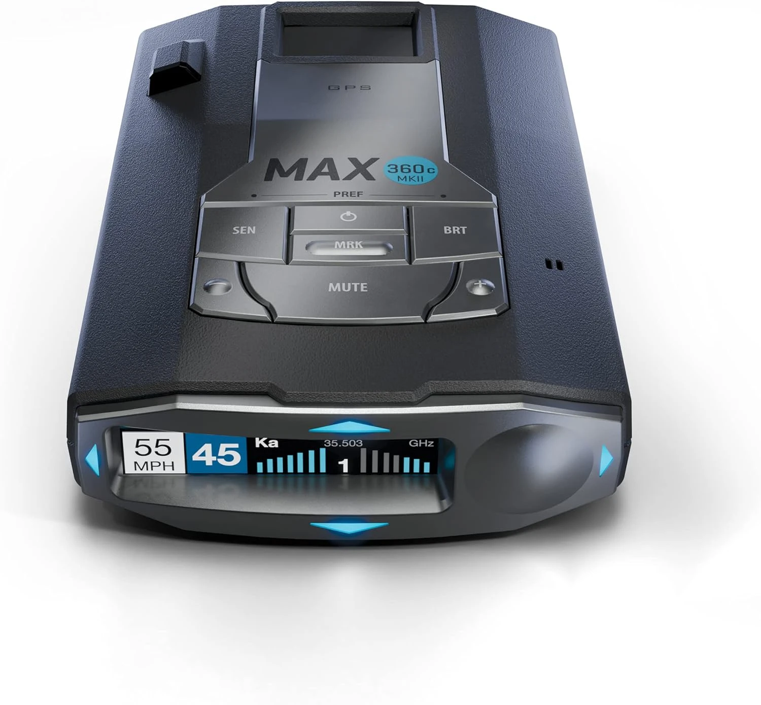 MAX 360c MKII Laser Radar Detector - Dual-Band Wi-Fi and Bluetooth Enabled, 360° Directional Arrows, Exceptional Range, S