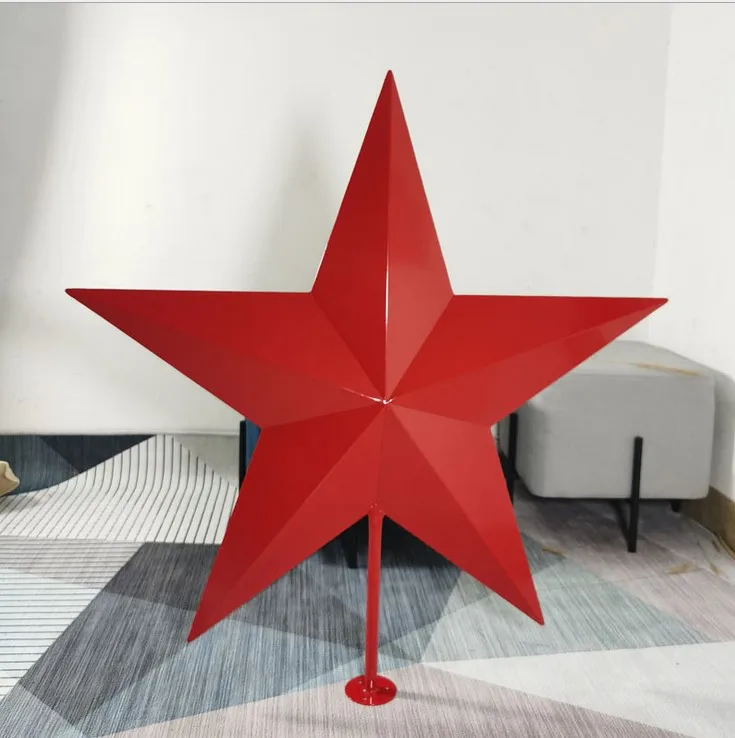 Iron Star Decor Vintage Metal Hanging Ornament For Home Garden Home Hanging Decor Hotel Bar Art Decoration Star Wall Art