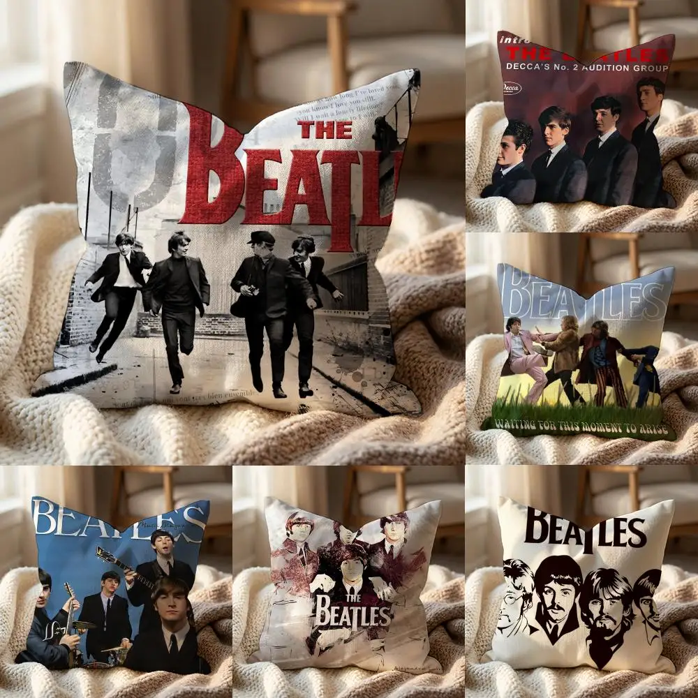 

Чехол для подушки The Band T-The B-Beatles, чехол для подушки с изображением нескольких персонажей, для дома и автомобиля — двусторонний, мягкий и прочный, для повседневного использования