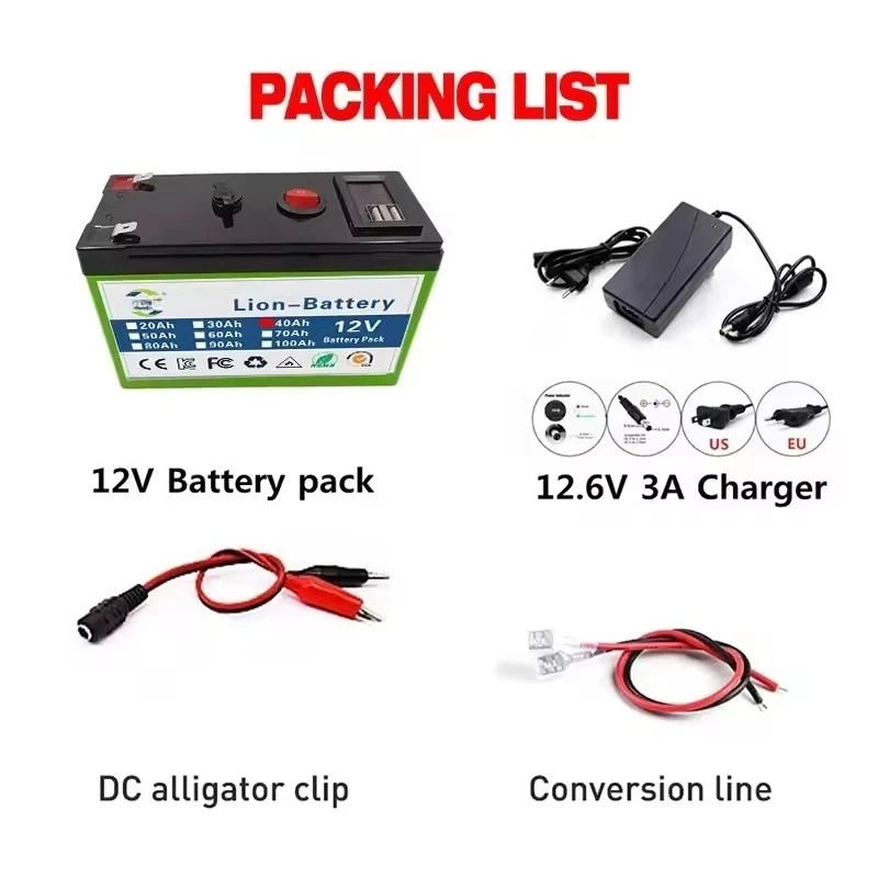 Sales 18650 3S 12V 50Ah Lithium Battery Pack Built-in 30A BMS Solar Rechargeable Li-ion Battery for Power Station Solar System