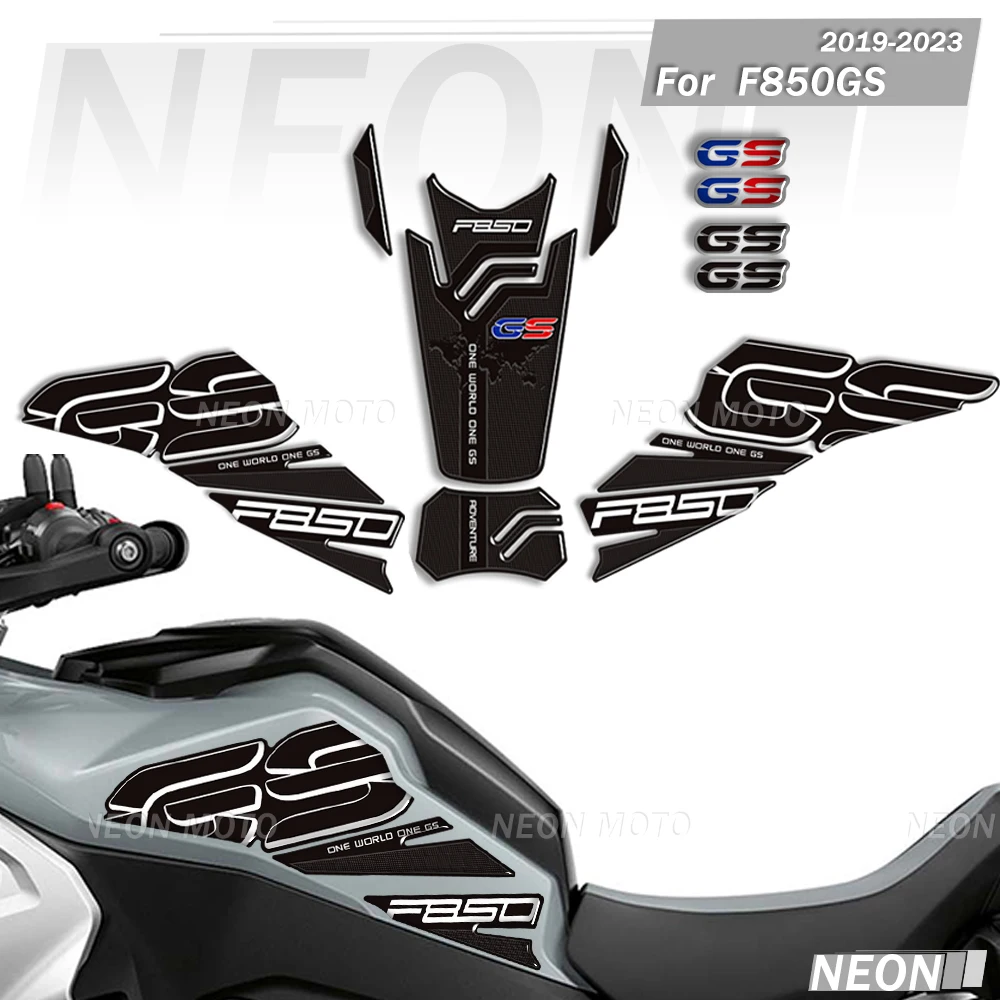

For F850GS F 850 GS 40 Yers GS 2019 2020 2021 2022 2023 ﻿ Motorcycle 3D Gel Tank pad Protector Stickers Paint Protection