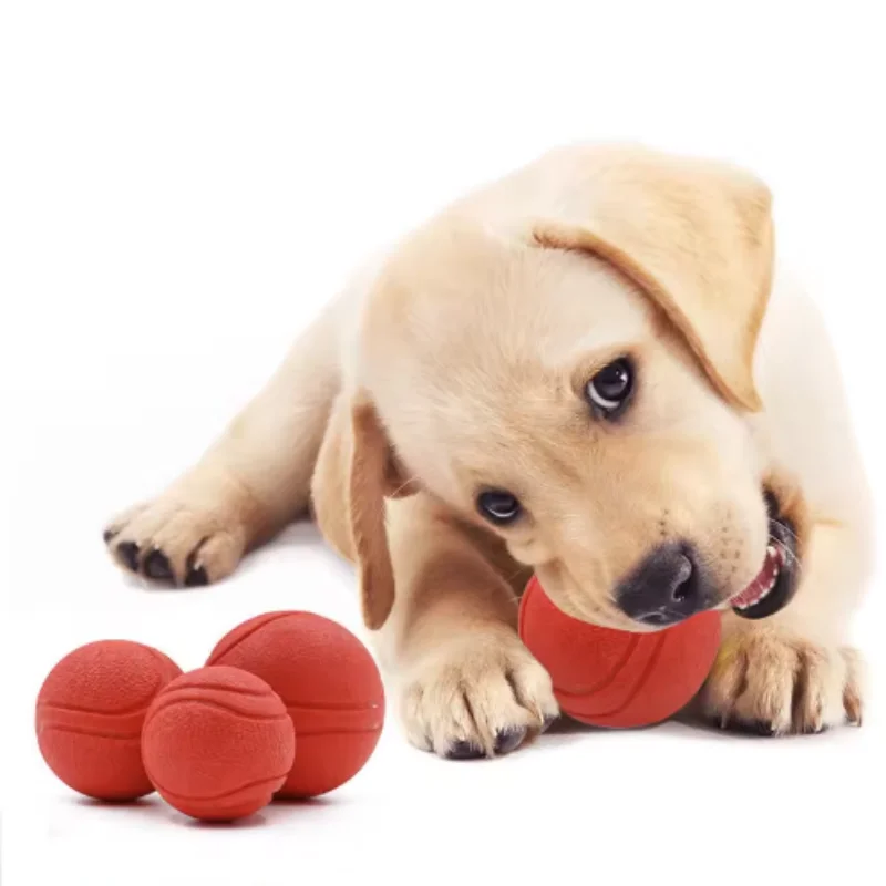 Hundeball-Kauspielzeug Lustiger Springender Gummiball für Kleine und Große Hunde Outdoor-Wurfspielzeug für Hundetraining und Haustierzubehör