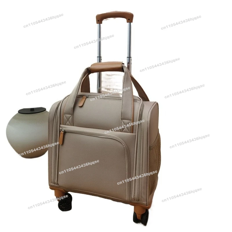 16-Inch Boarding Suitcase, Universal Wheel Short-distance Ultra-light Trolley Case, Anti-splash Oxford Cloth Small Bag.