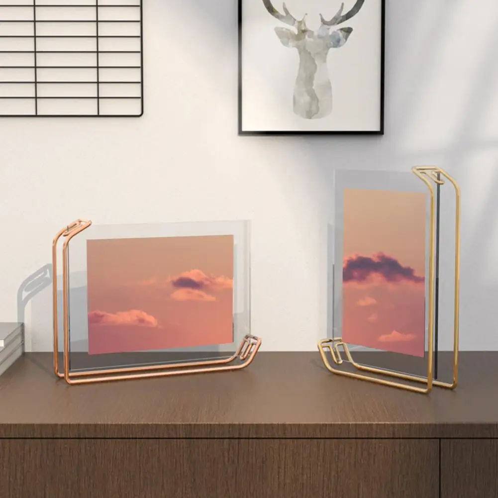 Beautiful Picture Frame Double-sided Picture Storage Burr-free Tea Table TV Cabinet Decor Picture Frame