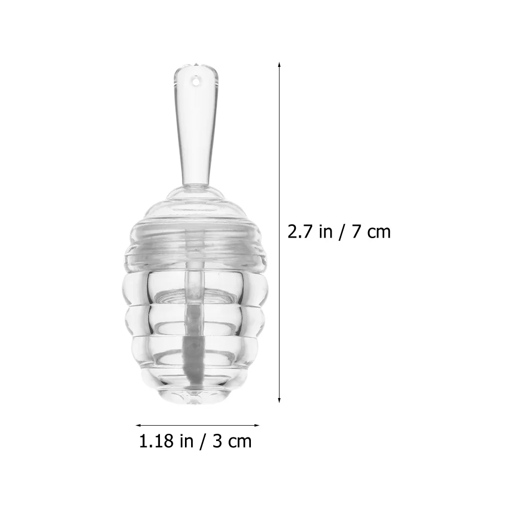 Tube de brillant à lèvres en forme de Pot de miel, bouteille de baume à lèvres transparente, récipient en plastique réutilisable, conteneur cadeau DIY 15 pièces