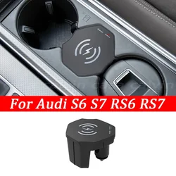 For Audi A6 A7 S6 S7 C8 RS6 RS7 2019 2020 2021 2022 Car Mobile Phone Wireless Char Modified Interior Decoration accesorios