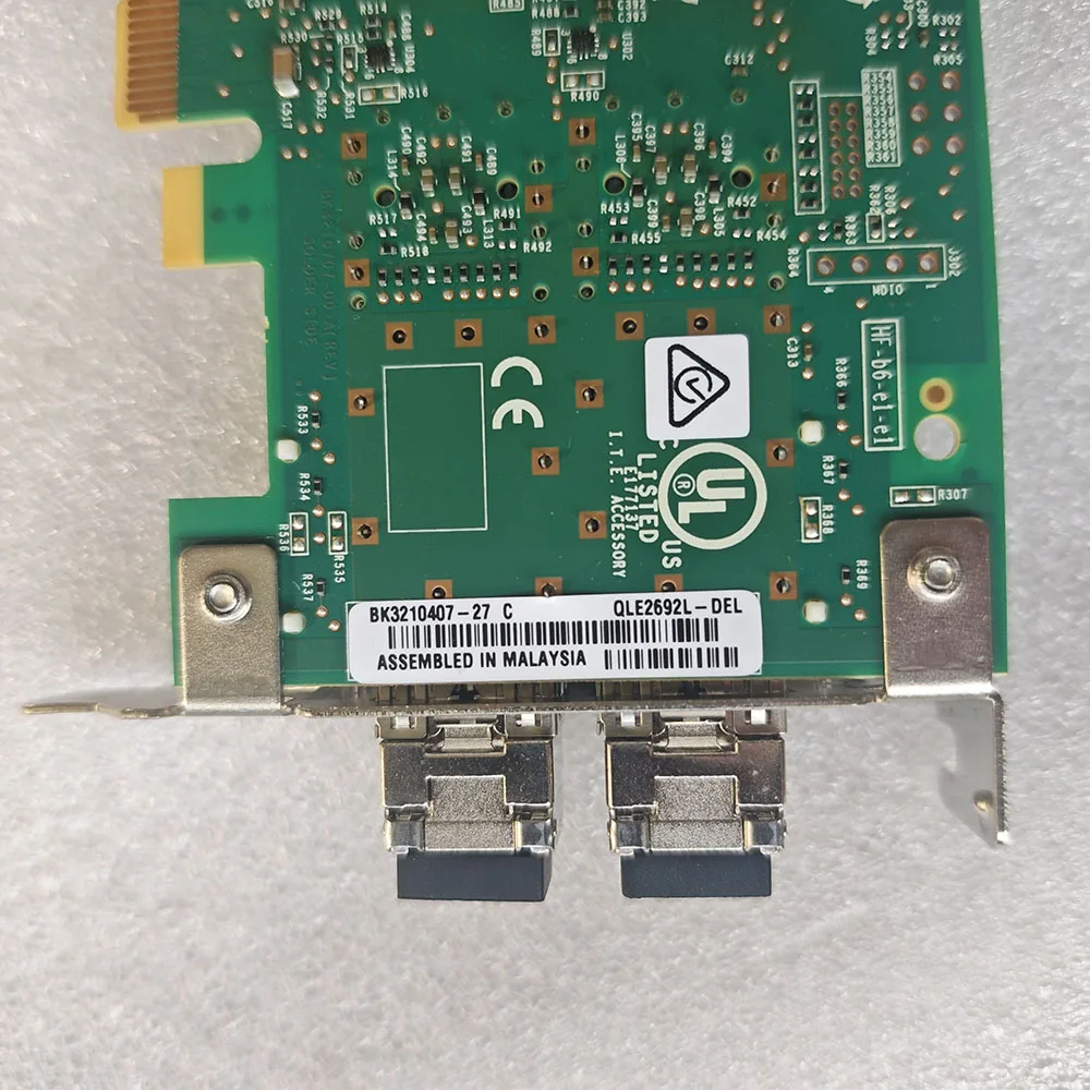16Gb Dual Port HBA Fiber Optic Card QLE2692-DELL 0YCVFG WVT0T 0CK9H1