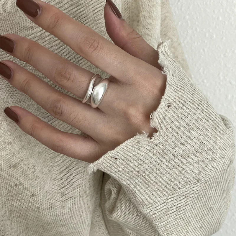 New 925 Sterling Silver Adjustable Stackable Vintage Ring, Gift for Her