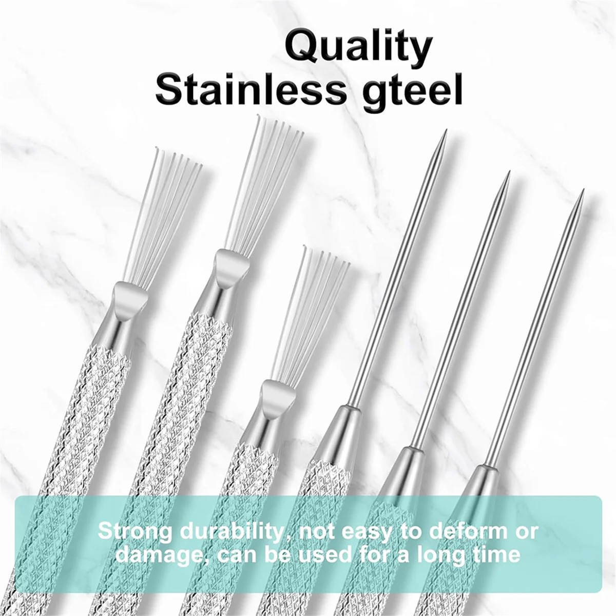 SZSC 6 Pcs Clay Needle Tools 5.3 Inch Pottery Tools Carving Modeling Kit for Ceramic Wire Texture Detail Ceramics Tools