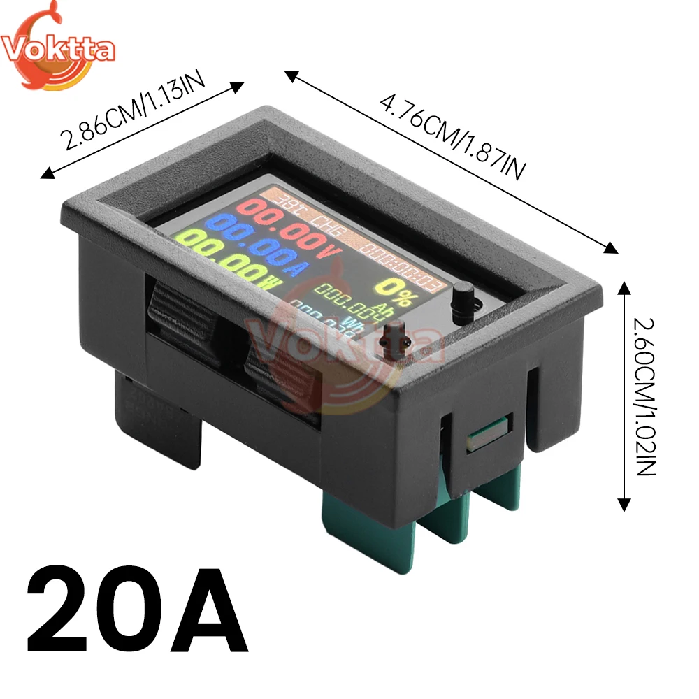 Imagem -06 - Multi-function Tensão Atual Tester Bateria Coulomb Medidor Voltímetro Amperímetro dc 7200v 100a 200a 300a 400a 500a em 1