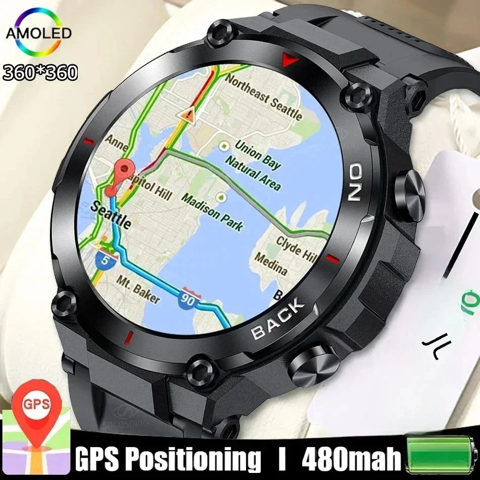 

2024 New GPS Smart Watch Sports Fitness Bracelet Call Reminder Heart Rate IP68 Waterproof Smartwatch For Men Android IOS Watches