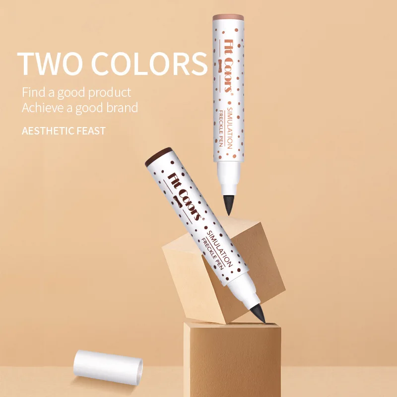 Caneta de simulação de sardas à prova d'água e à prova de arranhões não perde a cor e não mancha caneta de maquiagem