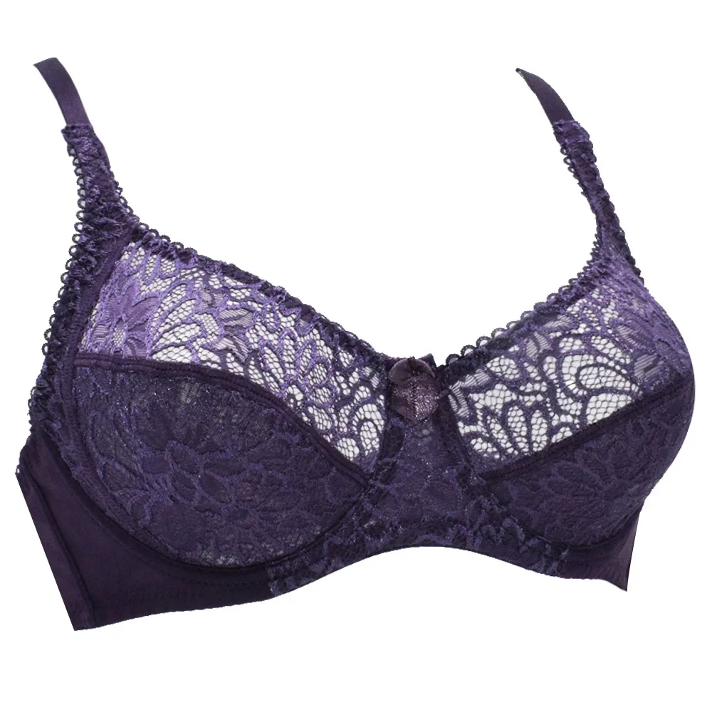 プラスサイズブラジャー レディース レースブラジャー シースルー 大きいサイズ ブラジャー トップス 下着 セクシーランジェリー C D DD E Fカップ