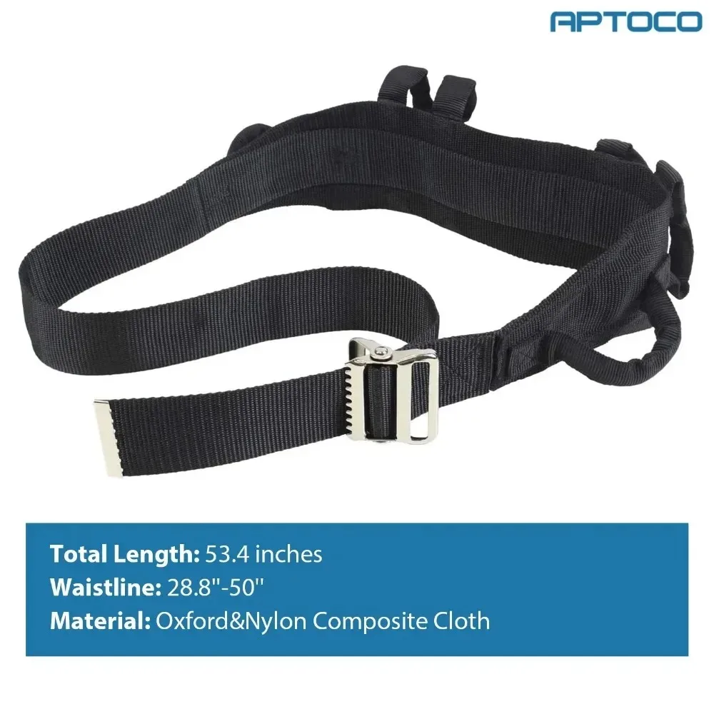 Portátil lombar Tração Belt, Paciente Idoso Transferência Movendo Belt, Cama Enfermagem Lift Belt com Alça, Pé Apoio Lombar, Novo