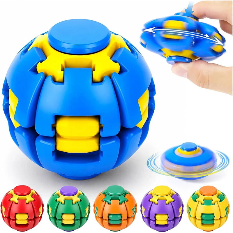 3D Printing Fingertip Rotating Ball Stress Relieving Ball Pressing Rotating Fingertip Gyroscope Portable Sensory Fun Fidget Toys