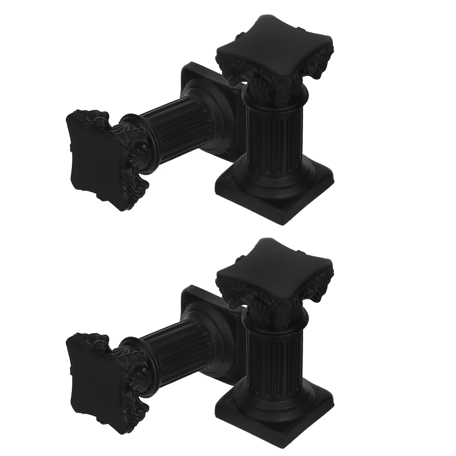 

4Pcs Mini Roman Pillar Resin Holder Column Pedestal Wedding Table Decor Christmas Sculpture Roman Pillar Stand