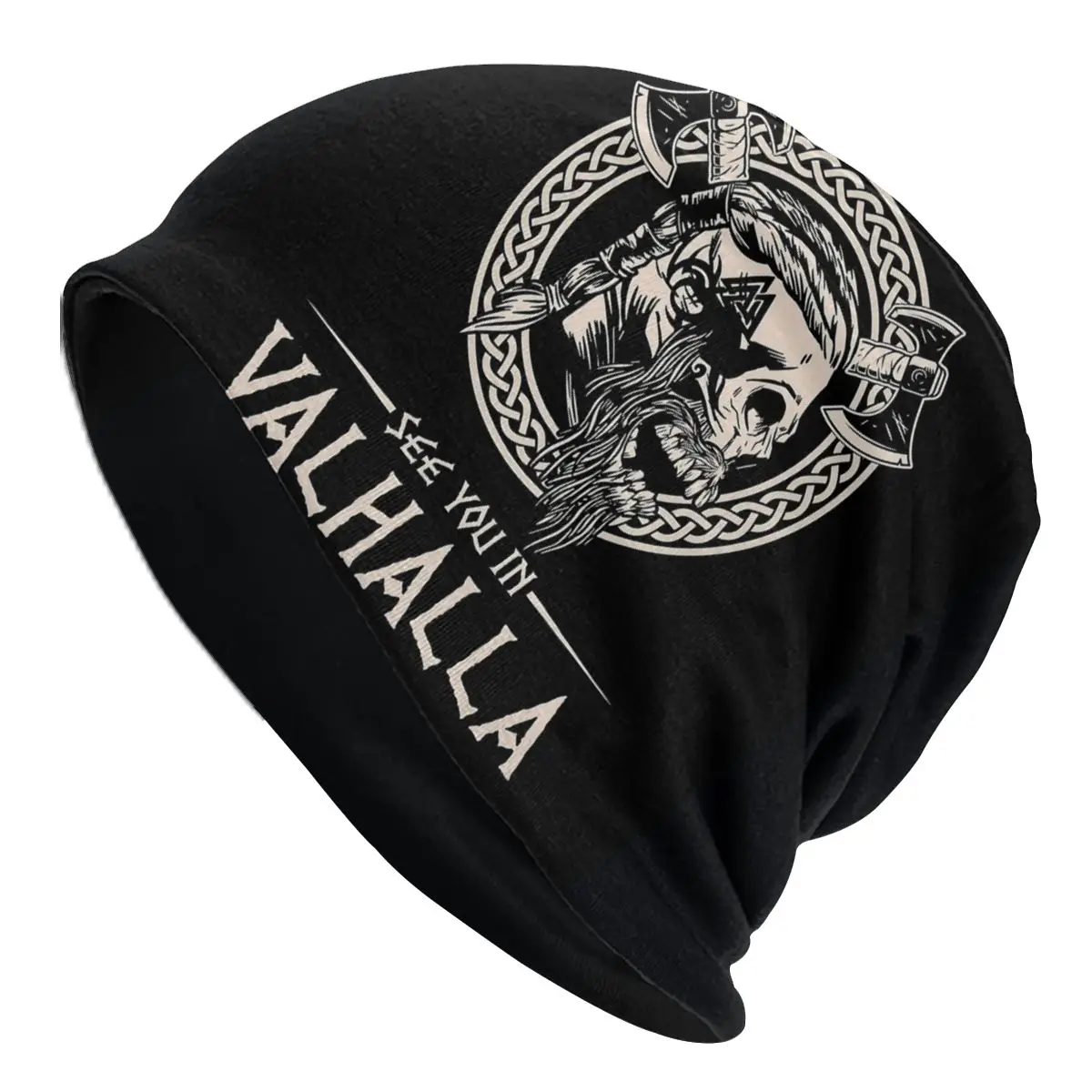 See You In Valhalla Viking Unisex Bonnet Thin Hiking Hats Skullies Hat Breathable Caps