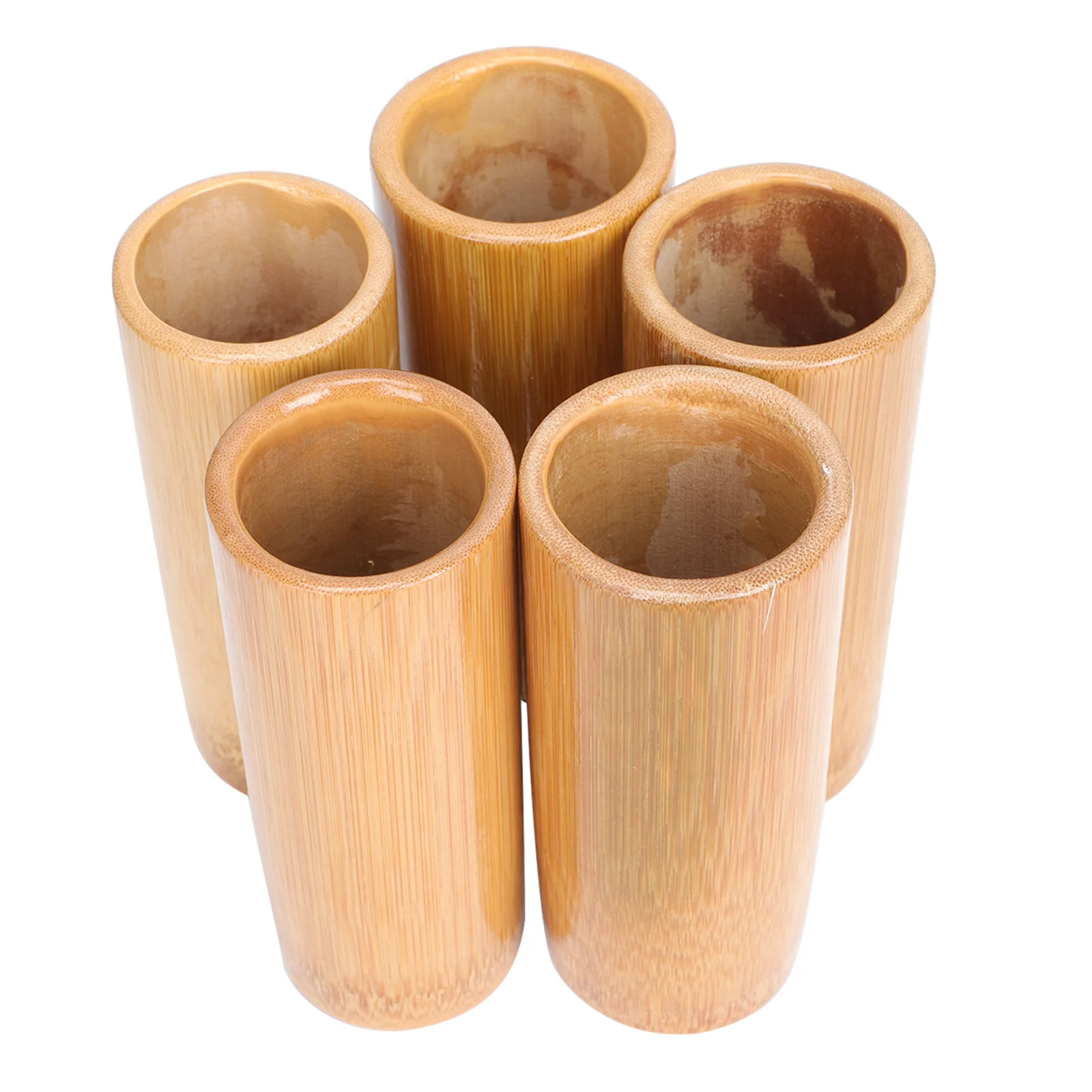 5 Pcs Bamboo Cupping Suction Cups for Wooden Household Massage Therapy Professional